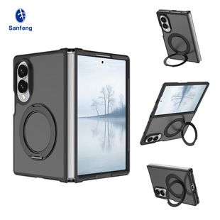 قاب گوشی سامسونگ زد فولد 8 اولترا با پایه گردان مغناطیسی و محافظ ضد ضربه TPU+PC